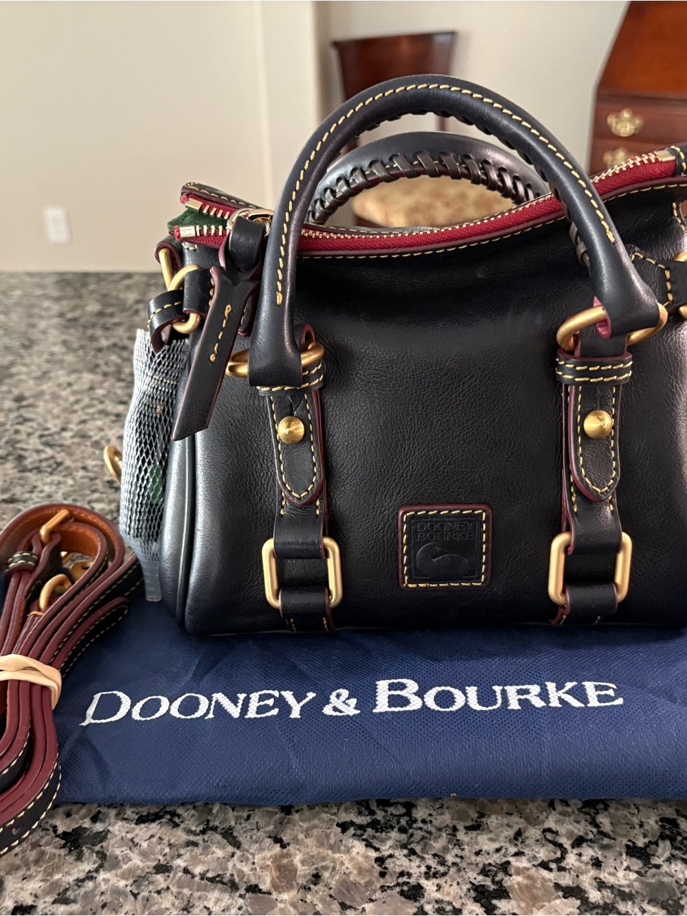Dooney & Bourke NAVY Florentine NANO cross body Satchel